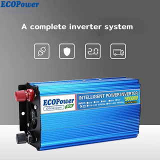 ECOPower แผงโซล่าเซลล์ Solar Panel ชุดเครื่องกำเนิดไฟฟ้าสำหรับบ้าน ที่มีระบบอินเวอร์เตอร์ inverter
