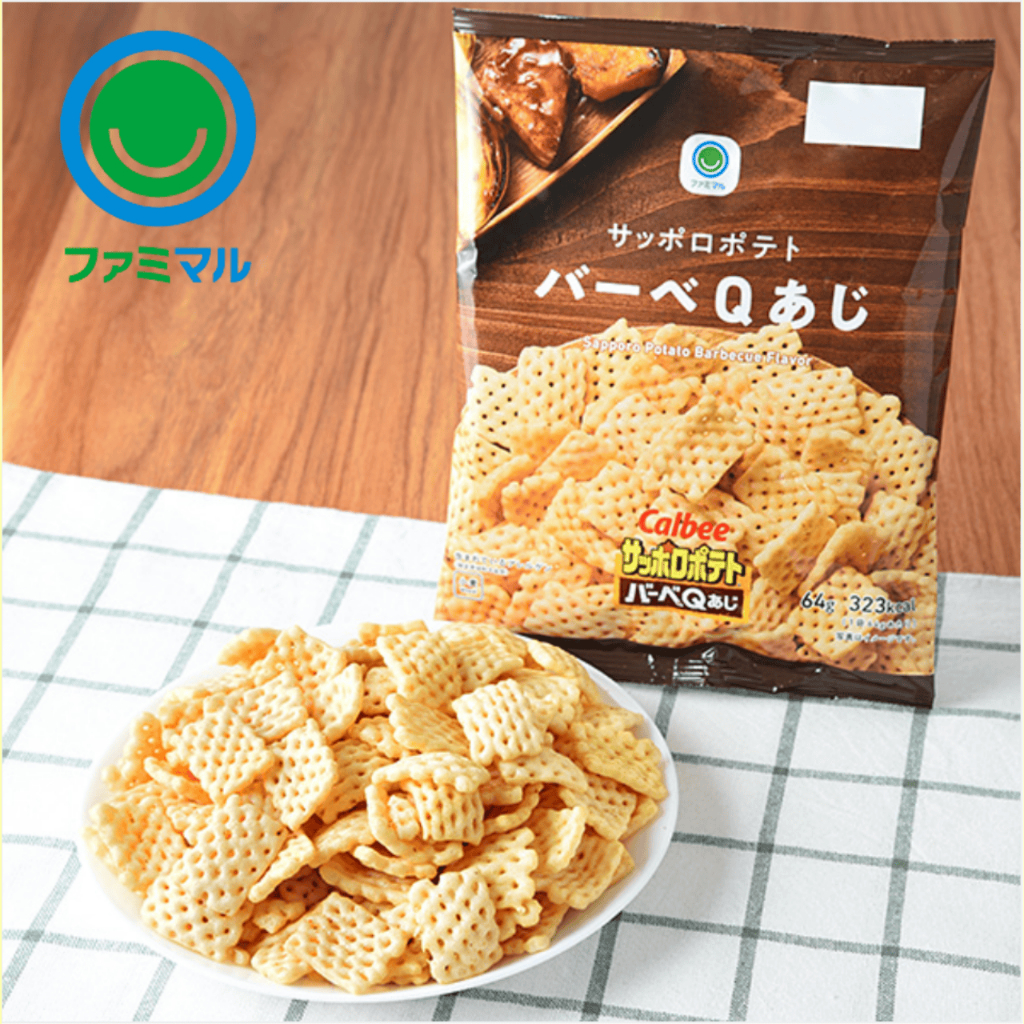 FamilyMart Sapporo Potato BBQ Sticks | Chicken&Beef Umami | Crunchy Snack | 64g [Direct from Japan]
