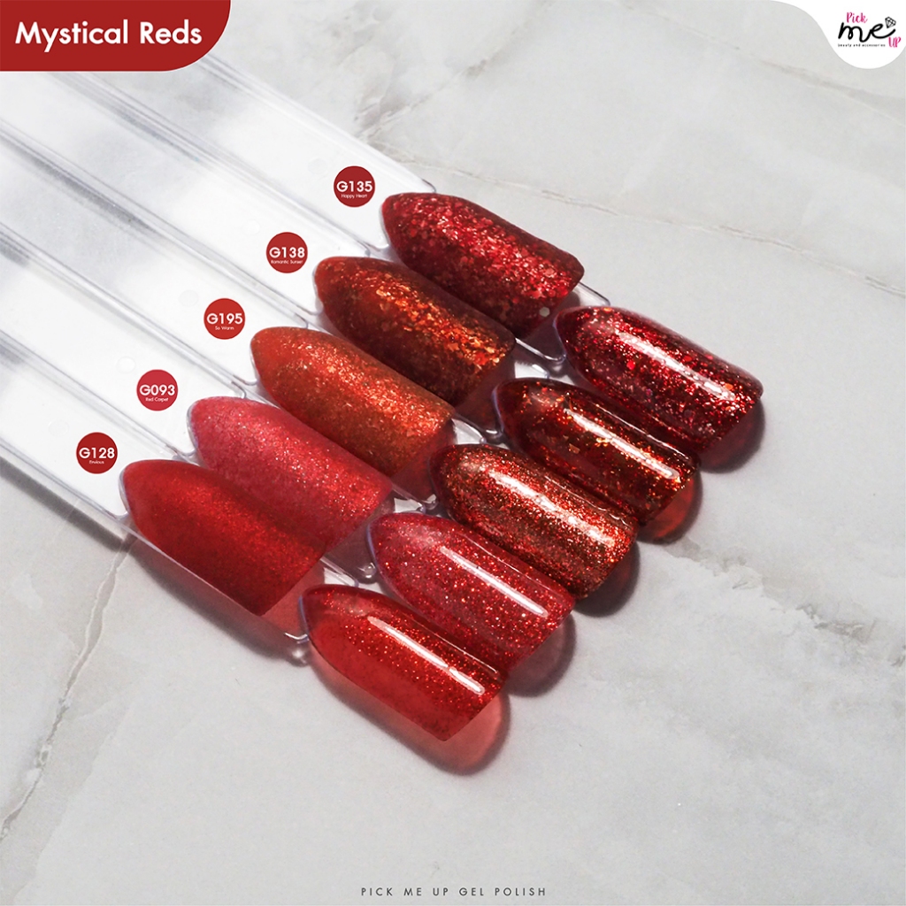 Pick Me Up สีเจลทาเล็บโทนม่วงแดง 15ml แน่น เพ้นท์ได้ ปลอดสารอันตราย เด็ก 3+ และคนท้องทาได้ แบรนด์ไทย