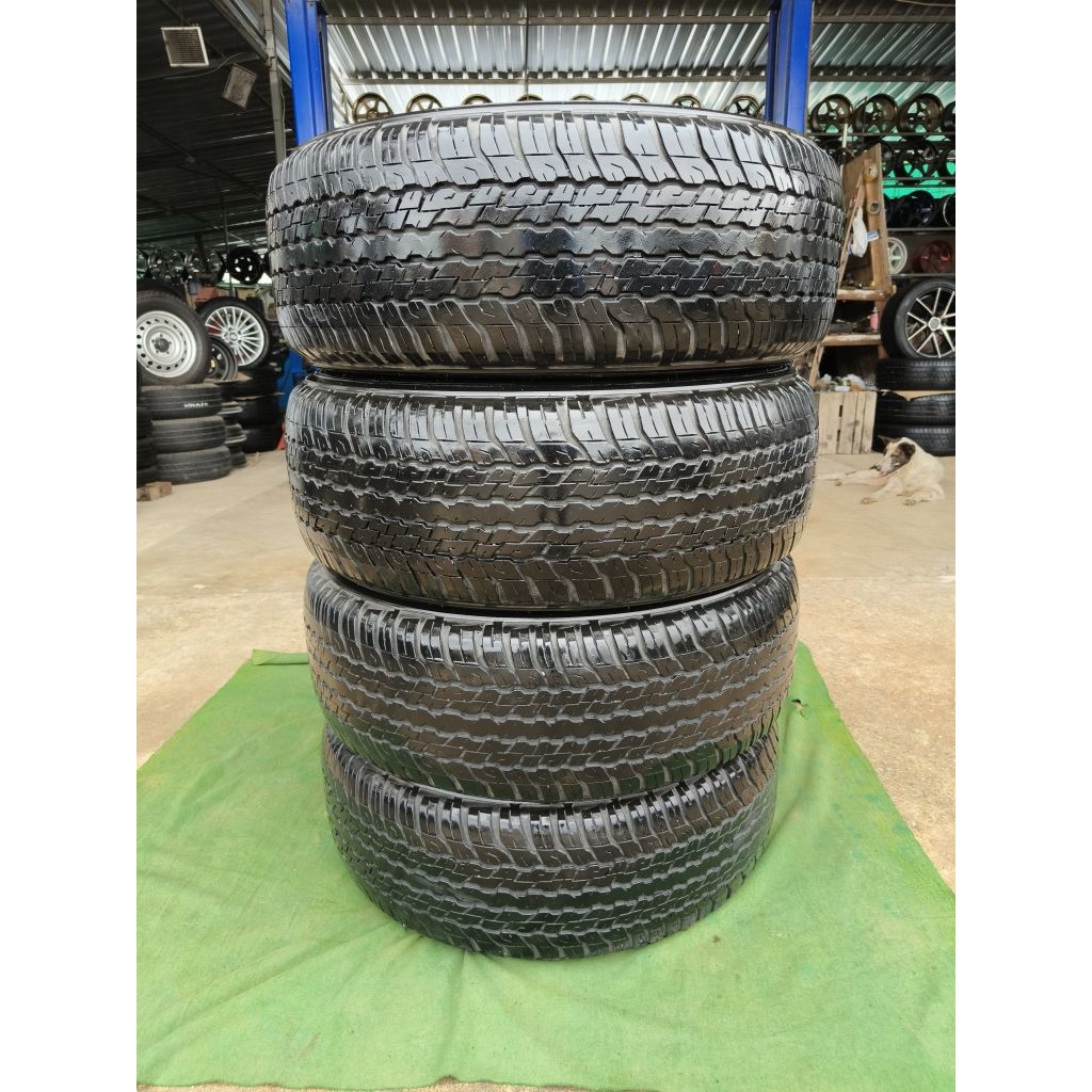 ยาง Dunlop AT แก้มขาว 265/60R18 ปี21