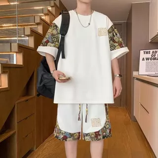 🆕COD🆕ไซส์ใหญ่ชุดสูทผู้ชาย เสื้อ+กางเกง ชุดSet2ชิ้น นุ่มลื่น ใส่สบาย ไม่ร้อน ไม่อึดอัด 3 สีใหม่ให้ เหมาะกับฤดูร้อน