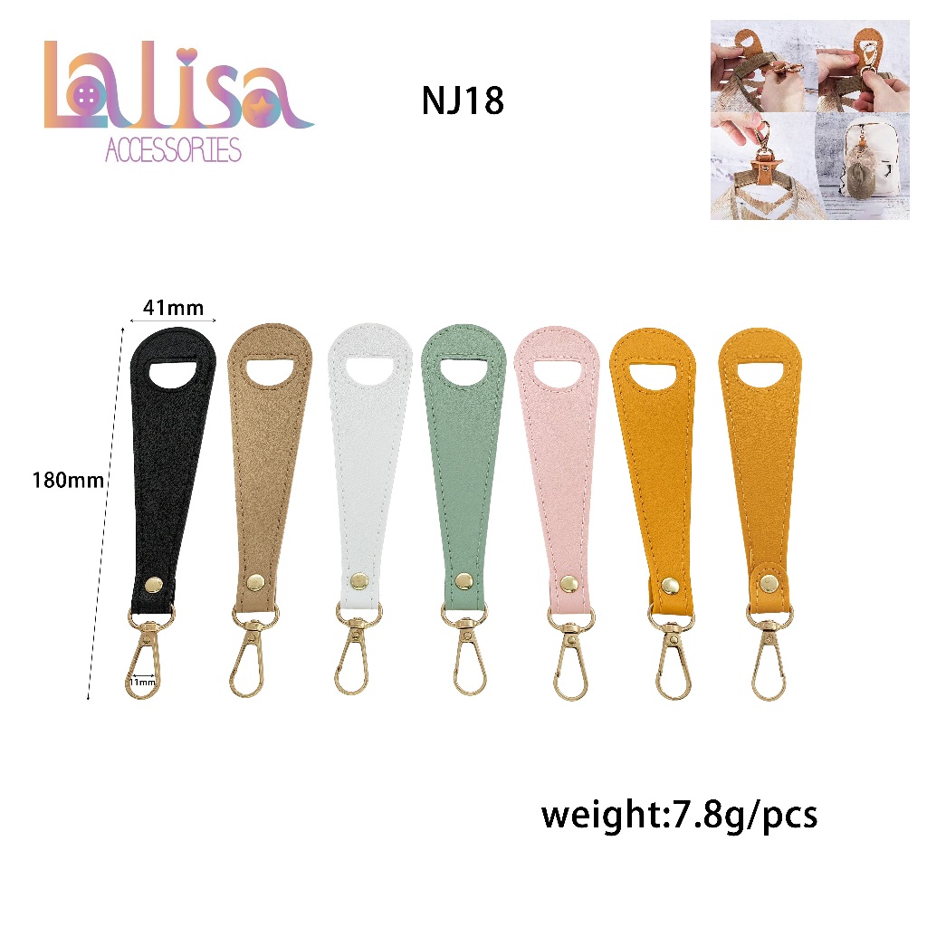 ตัวคล้องสารพัดประโยชน์ไฮแฟชั่น leather alloy clip NJ18