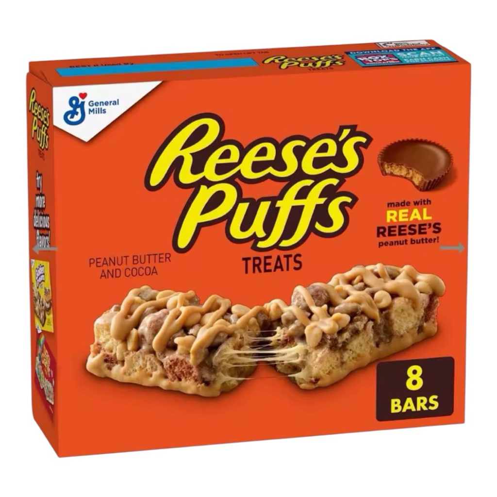 Reese’s Puffs Treats - Box of 8 Bars 192g