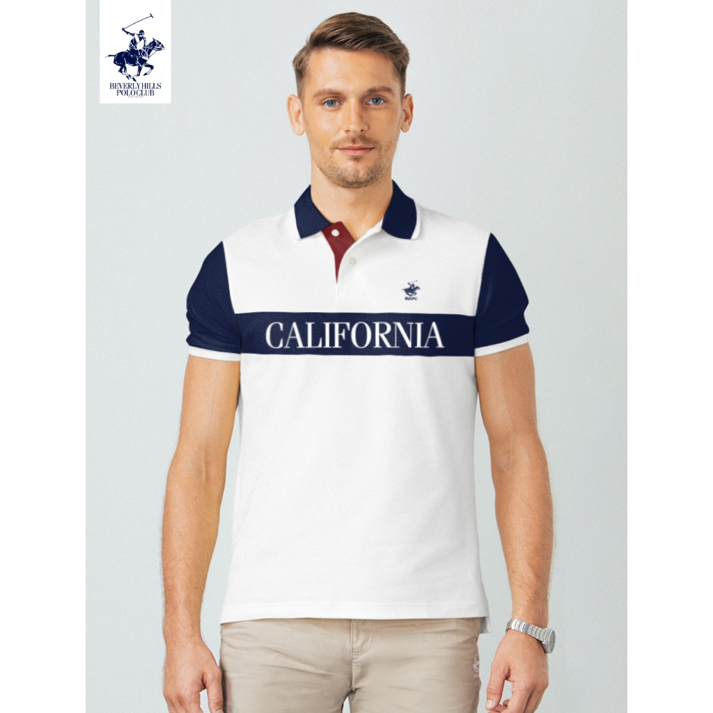 BEVERLY HILLS POLO CLUB  เสื้อโปโลแขนสั้นผู้ชาย รุ่น BN21418