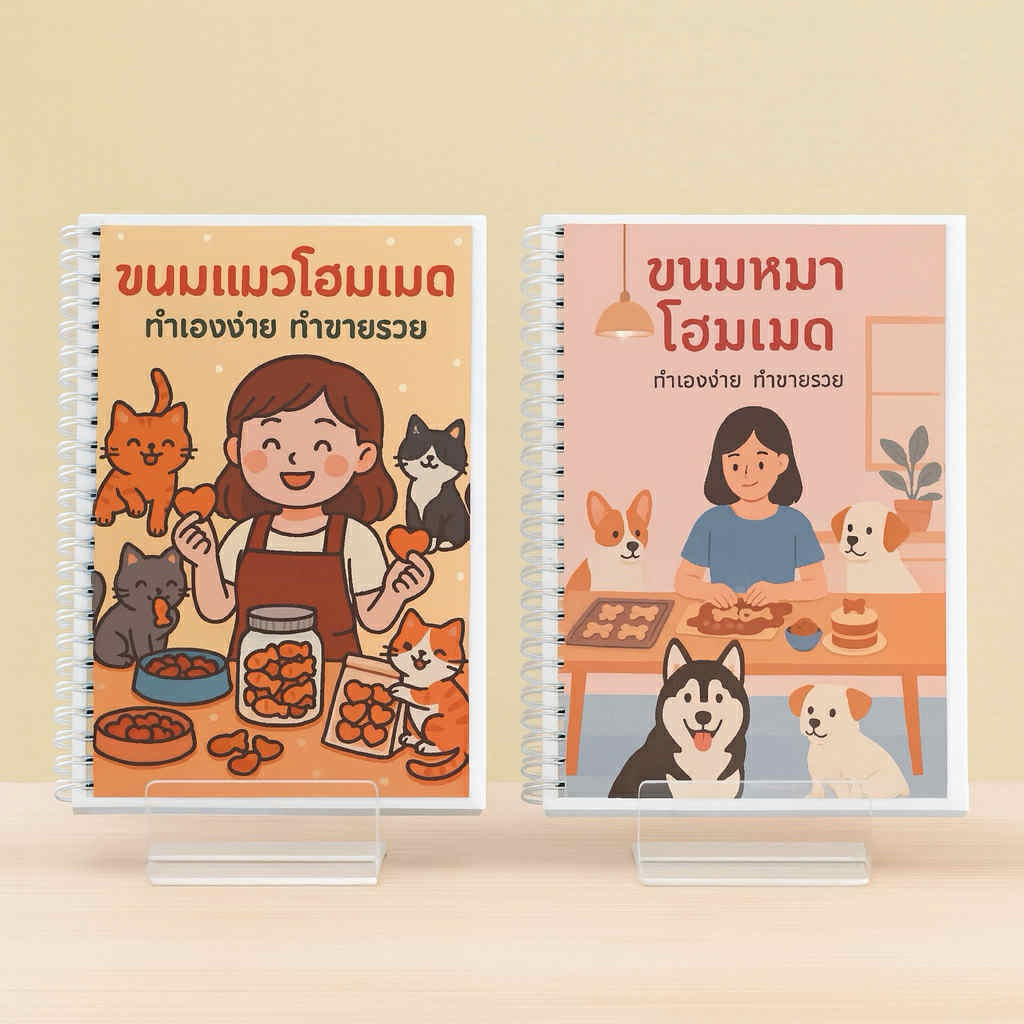 เซ็ตคู่สูตรขนม ขนมแมวโฮมเมด + ขนมหมาโฮมเมด