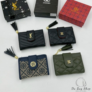 กระเป๋าสตางค์ ใบสั้นขนาด 5 นิ้วมีช่องใส่แบงค์ไม่ต้องพับมีช่อ…