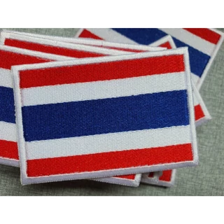 ‎อาร์มธงชาติไทย อาร์มปัก ขนาดกว้าง*สูง 7.5×5 ซม แบบนำไปเย็บ/ตีนตุ๊กแก/ครบชุด พร้อมส่ง