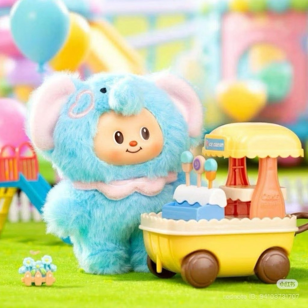 ตุ๊กตาน้องหมีเนยbutterbearน้องช้าง ชกไม่แกะตัว