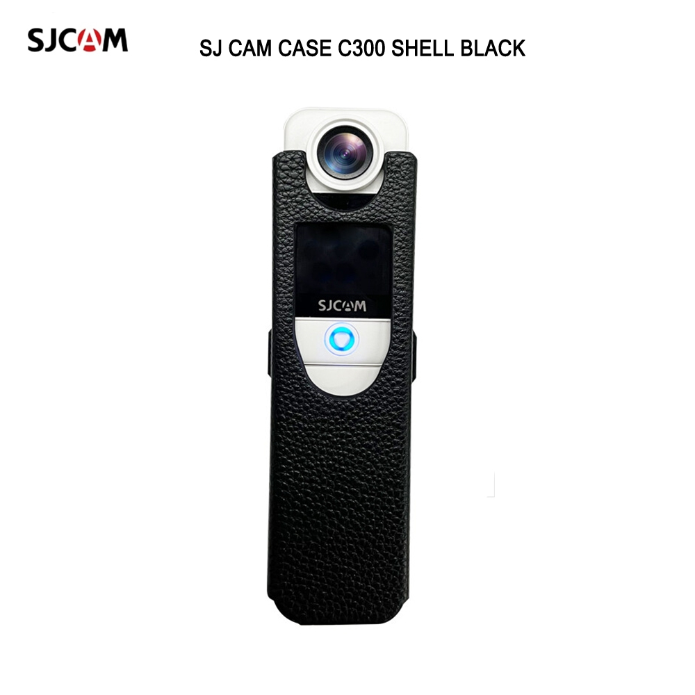 เคสหนัง SJ CAM CASE C300 SHELL BLACK  อุปกรณ์เสริมกระเป๋าหนังกล้องสำหรับกล้องกีฬา SJCAM C300 Series