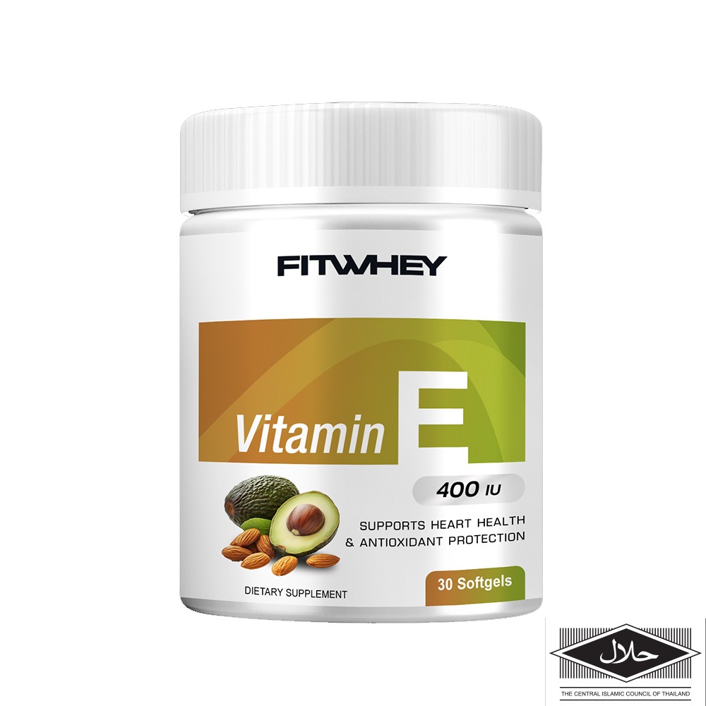 FITWHEY VITAMIN E 400 IU | วิตามิน E 30 Softgels