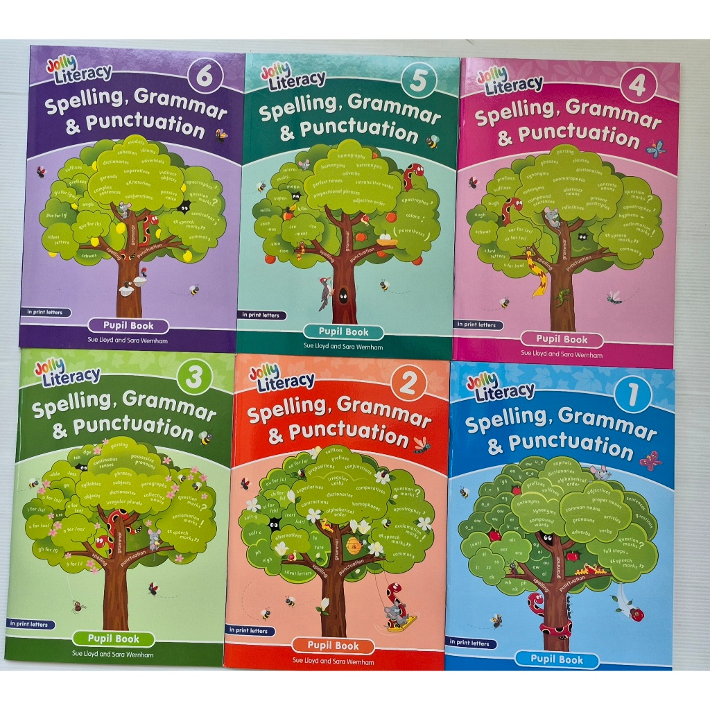 Spelling, Grammar & Punctuation Pupil Book 1,2,3,4,5,6, Reading Comprehension 1, Writing skill 1: Jo
