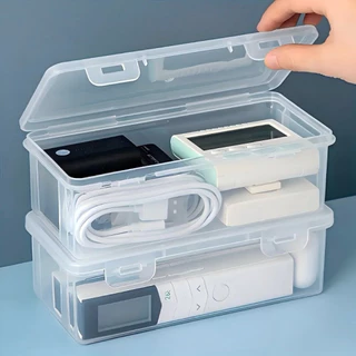 <พร้อมส่ง> กล่องจัดระเบียบ แบบใส 🗳️ Organzied Boxes วางซ้อนได้ กล่องเก็บของ จัดของ กระบอก กล่อง