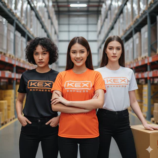ส่งด่วน ส่งไว เสื้อยืดสกรีนลาย KEX Express แขนสั้น-ยาว คอกลม ไซส์S-4XL ผ้าไมโคร100% นุ่มลื่น แห้งไว