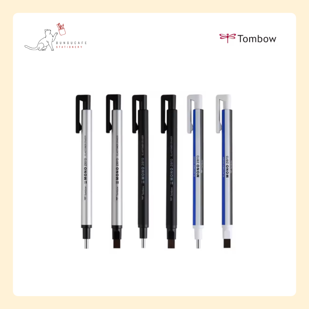 Tombow Mono Zero / Refill 2.3 mm. - 2.5 x 5 mm. ยางลบแบบด้ามเดียว และ ไส้เติม