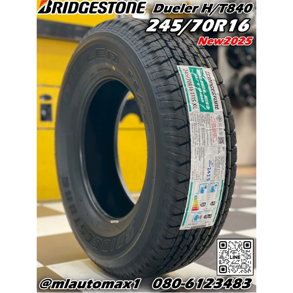 Bridgestone Dueler H/T 840 ขนาด 245/70R16 ยางใหม่ปี2025