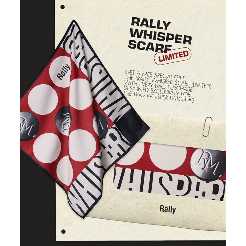 𝐑𝐚𝐥𝐥𝐲 𝐖𝐡𝐢𝐬𝐩𝐞𝐫 Scarf (Limited) ผ้าพันคอของขวัญสุดพิเศษ มูลค่า 1,290บาท ของแท้จากช้อป💯