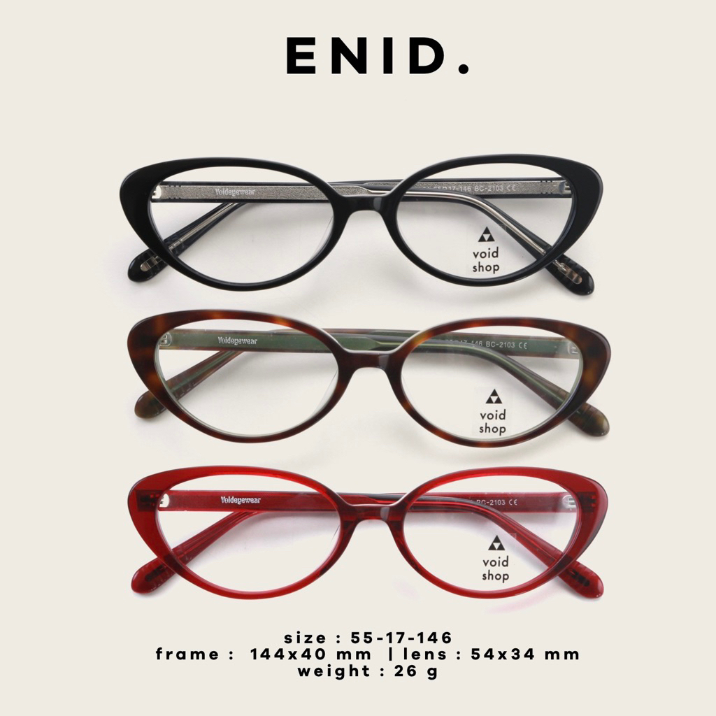 void : Enid แว่นกรองแสงสีฟ้า School Series ที่สามารถนำไปตัดเลนส์สายตาได้