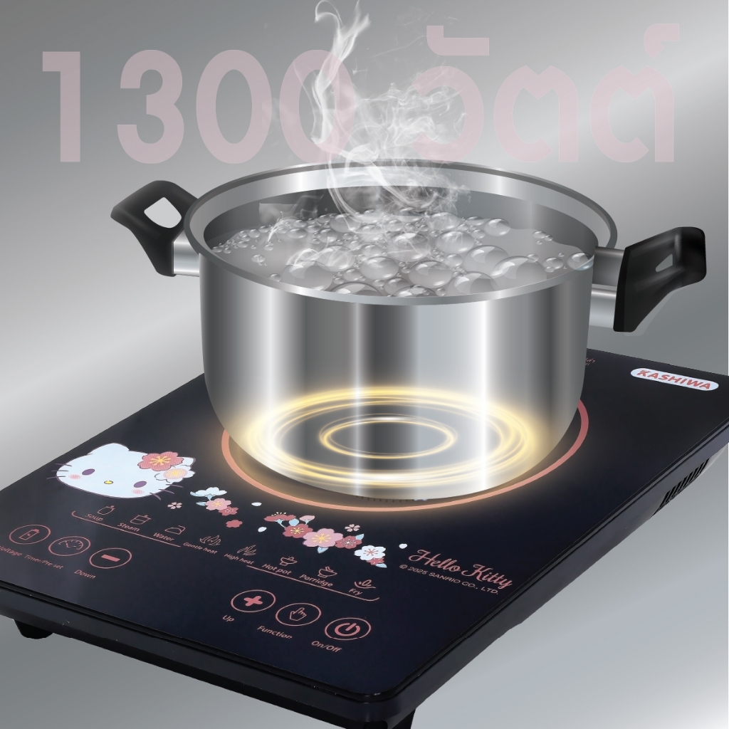 Hello Kitty เตาแม่เหล็กไฟฟ้าลายคิตตี้  รุ่น WP-2400-2025 - รูปที่ 2