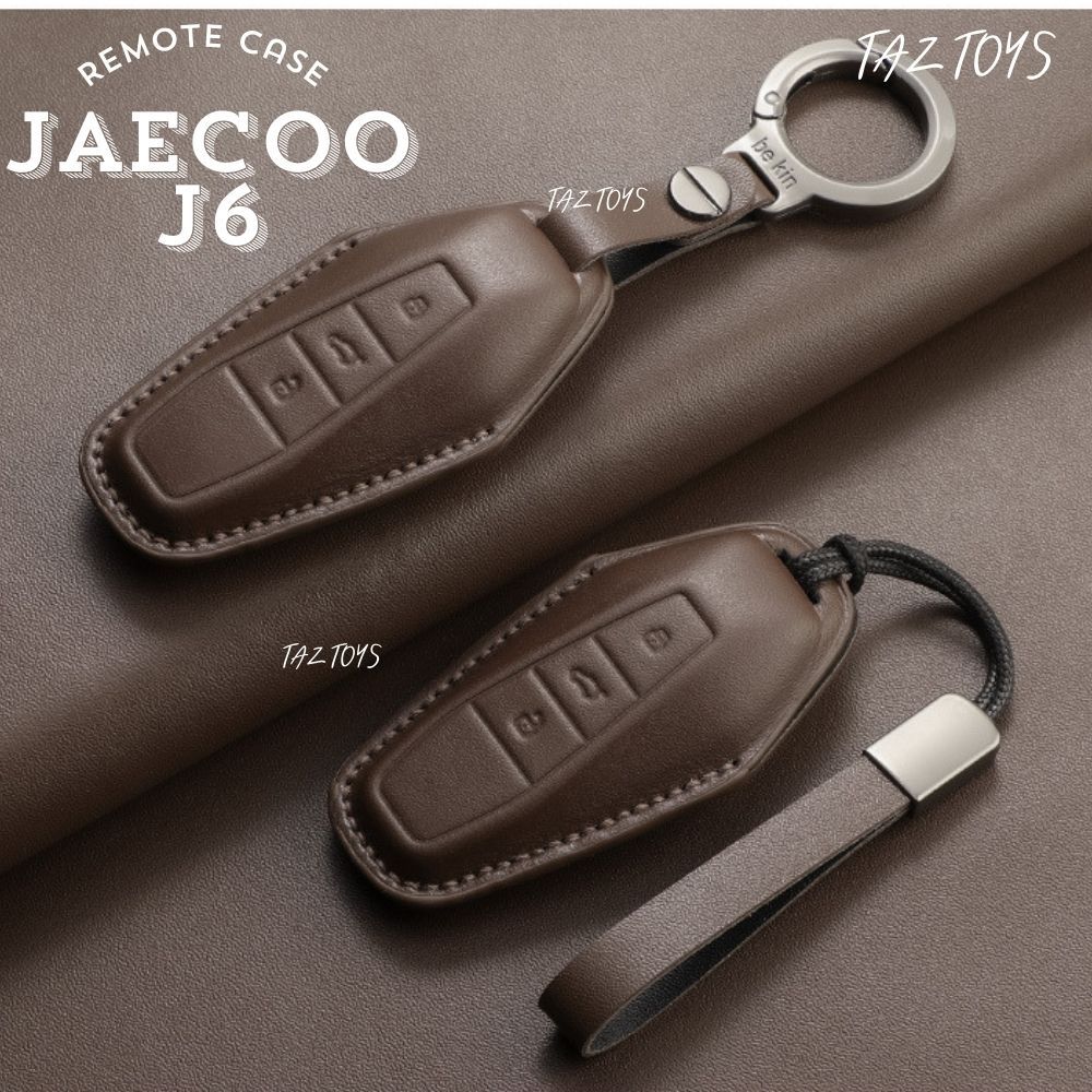 🇹🇭พร้อมส่งในไทย เคสกุญแจรีโมทรถ JAECOO 6 EV รุ่น Luxury cowhide Leather