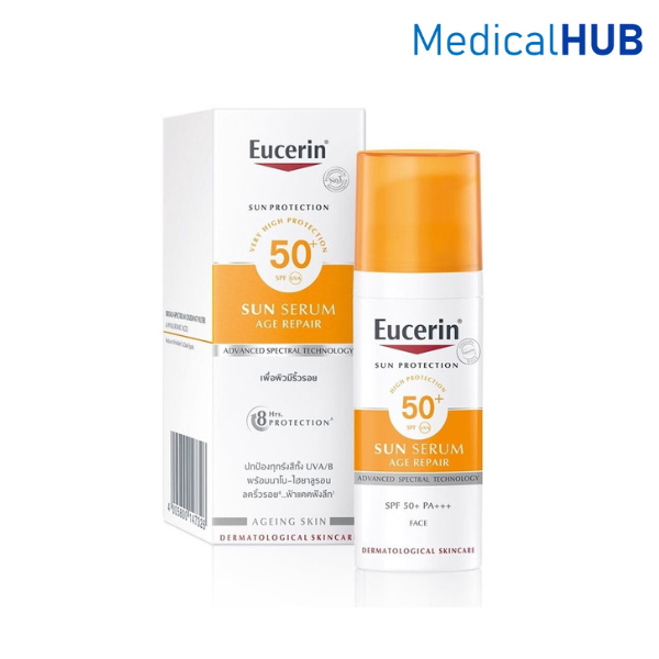 Eucerin SunAge Repair Serum SPF 50+ PA+++ ยูเซอริน เซรั่ม กันแดด ลดริ้วรอย จุดด่างดำ ฝ้า 50 ml 15969