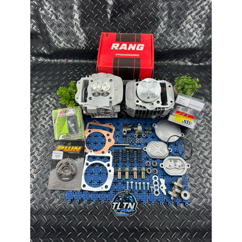 ชุด70-72เวฟ125 งานฝาแรงจิกเบ้าฝาทำหลังวาล์ว+สปริงวาล์วแต่ง+แคมแต่ง168shop ลูกสูบLHK ประเก็นเสื้อฝาคร