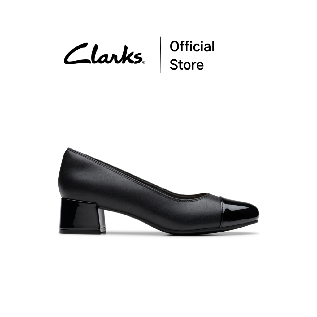 Clarks รุ่น IRIDESSA MAY สี BLACK LEATHER รองเท้าส้นสูง ไซส์เล็ก 37 หนังแท้ คุณภาพดี รองเท้าทำงาน รองเท้าใส่ออกงาน