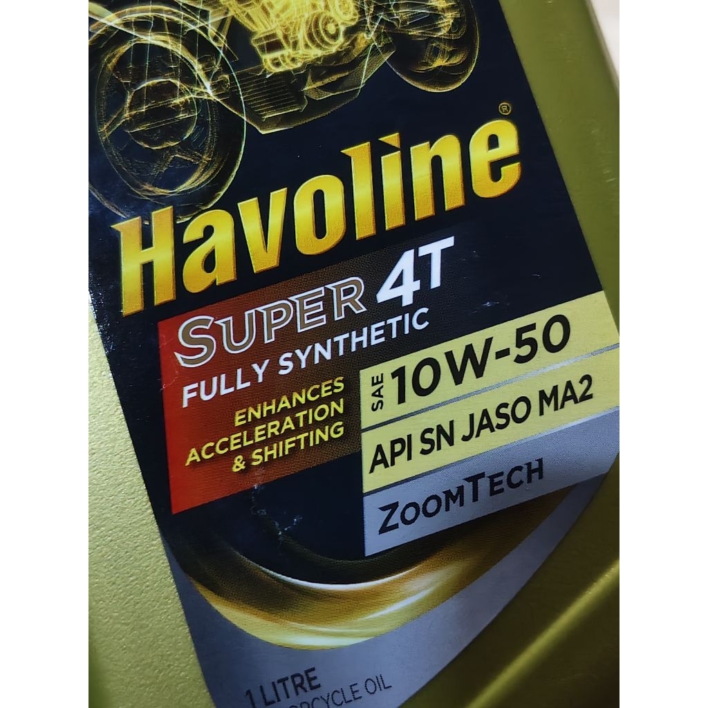 น้ำมันเครื่อง caltex Havoline 10W-50