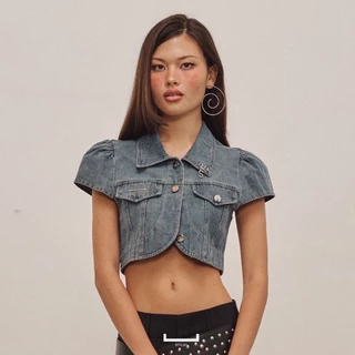 [ ลด 25% วันสุดท้าย ] STYLIST - Myra Blazers/Jackets 004 เสื้อกั๊กครอป