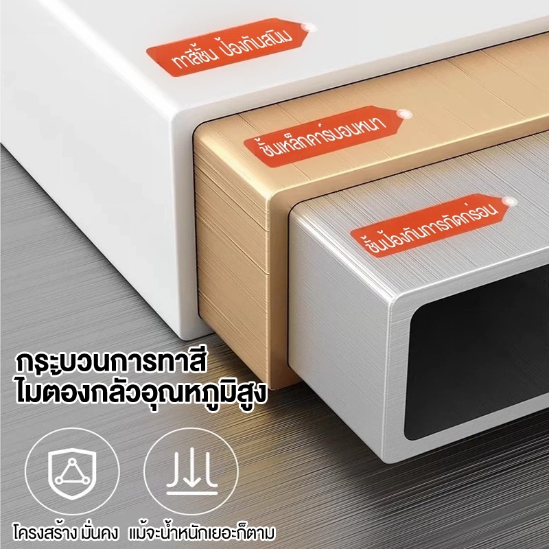 SP ชั้นวางไมโครเวฟ วางไมโครเวฟ อเนกประสงค์ 2/3 ชั้น เหล็ก+ไม้ วางเตาอบได้ 50กก. แข็งแรงทนทาน ทำให้เสถียร - รูปที่ 6