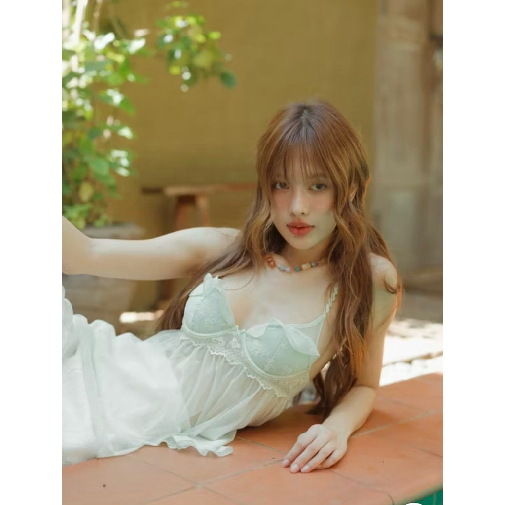 ส่งต่อ Everyday.We.Vacay - Sofia See Through Top - Ocean Green ค่า