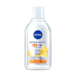 75/125/400 ml.NIVEA Micellar Rosy cleansing water นีเวีย ไมเซล่า คลีนซิ่ง วอเตอร์ มล.