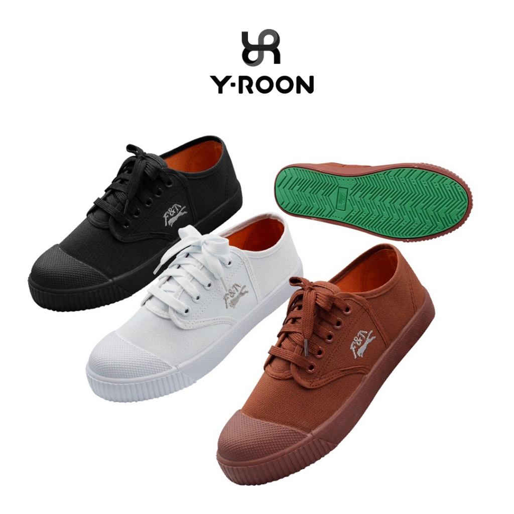 รองเท้านักเรียนผ้าใบ Y-Roon(วัยรุ่น)  มีครบ 3 สี มีไซซ์ 31-45 F205