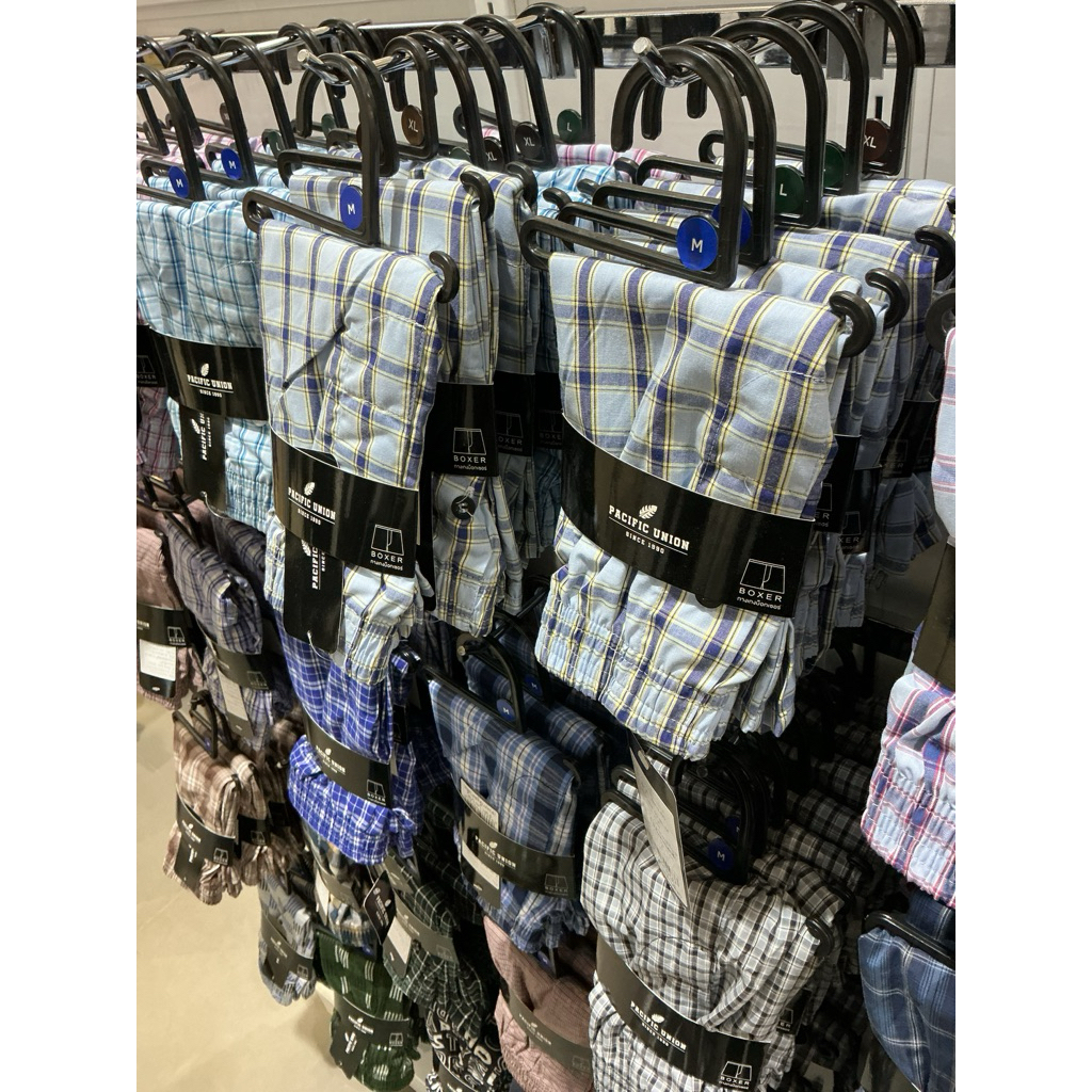 กางเกงบ๊อกเชอร์ริ้ว   PACIFIC UNION 100%