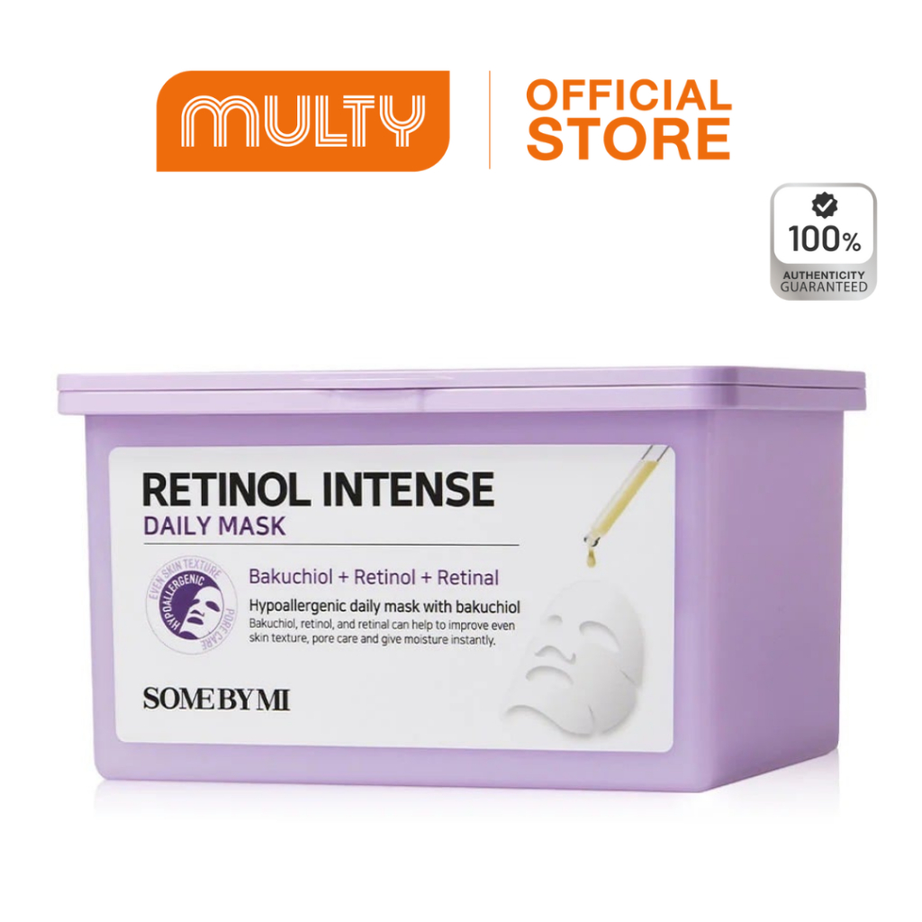 Some By Mi Retinol Intense Daily Mask (30 แผ่น) 350 ML.มาสก์ชีทแบบดึงออก เพื่อผิวกระจ่างใส