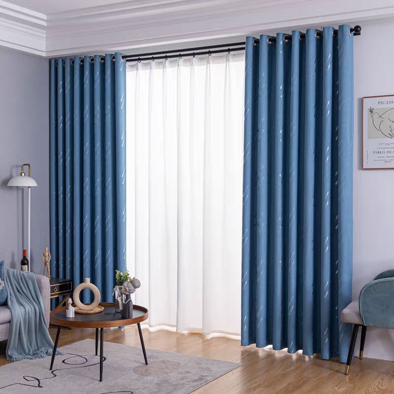 แนะนำ ผ้าม่าน ผ้าม่านทึบกันร้อน ม่านประตูผืนใหญ่3เมตร กั้นห้อง ผ้าม่านหน้าต่าง กันแสงกันยูวี รูปแบบดาวตก (ห่วงตาไก่) พร้อมส่ง ราคาพิเศษ มีเก็บเงินปลายทาง