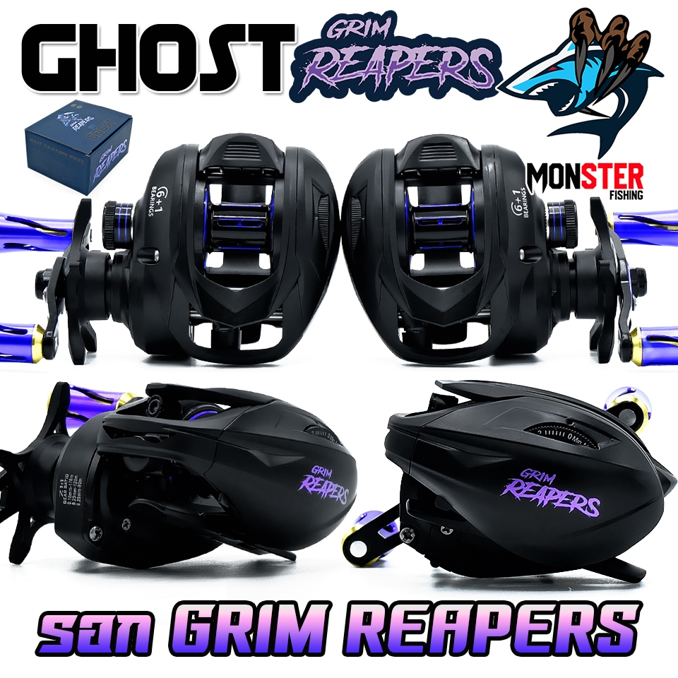 รอกตกปลา รอกหยดน้ำ GRIM REAPERS รอบ 7.1:1 by GHOST (มีทั้งหมุนซ้ายและหมุนขวา)