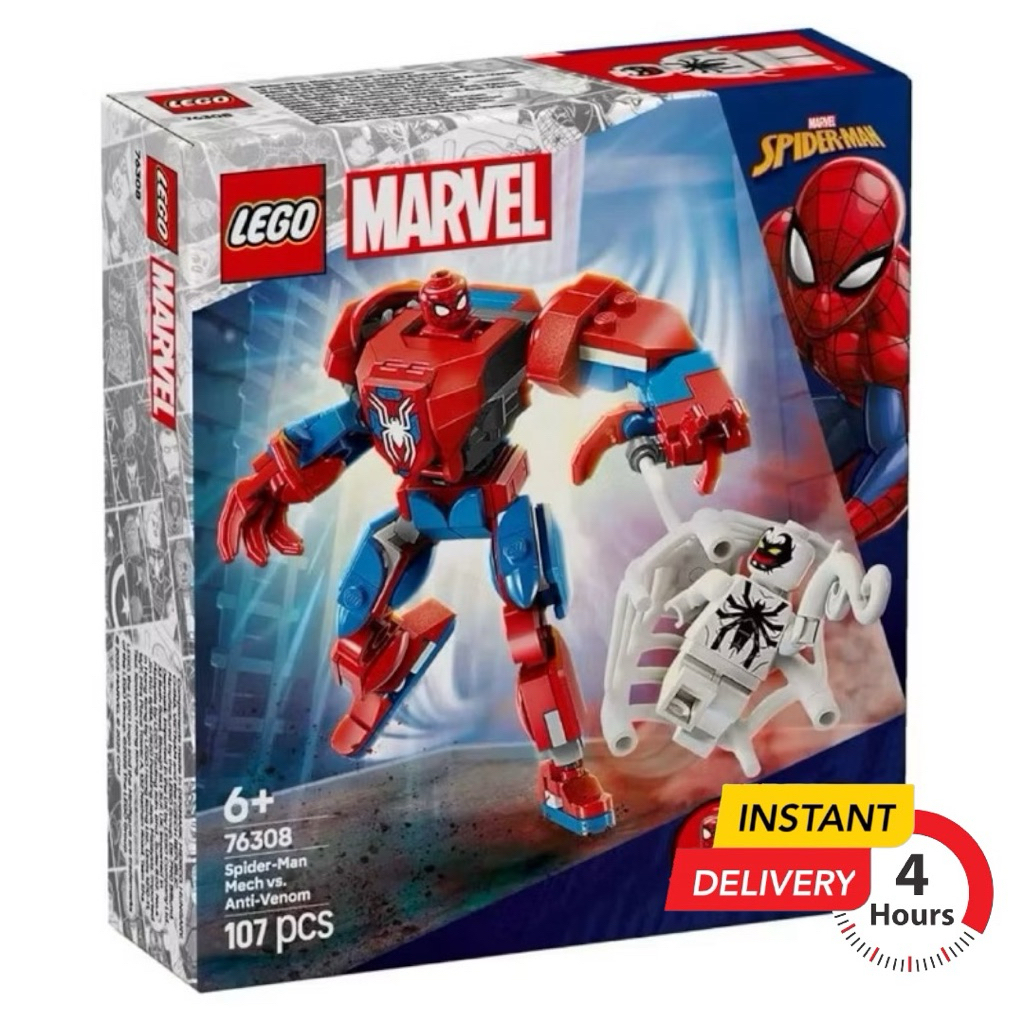(พร้อมส่งภายในวันได้) LEGO Marvel 76308 Spider-Man Mech vs. Anti-Venom