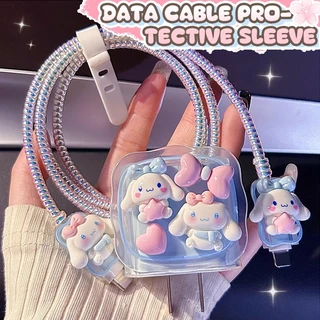 【ส่งจากไทย มาใหม่ 1ชุด 5ชิ้น】เคส สำหรับ ไอโฟน Apple Power Adapter 18W/20Wเคสป้องกันสายชาร์จลายการ์ตูน เคสป้องกันสายชาร์จ