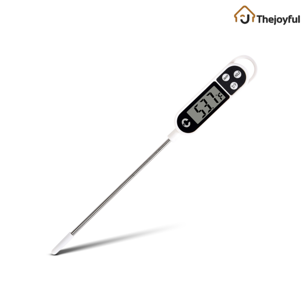 Thejoyful เครื่องวัดอุณหภูมิอาหาร ที่วัดอุณหภูมิอาหาร Food Thermometer แบบดิจิตอล หน้าจอ LCD ทนร้อน -50 ถึง 300องศา