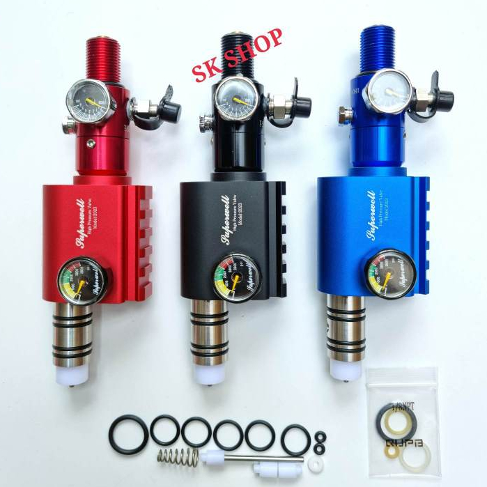 Superwell รุ่นยาว60mm ชุดปรับแรงดันดำน้ำ ปรับแรงดันหายใจใต้น้ำ CO2