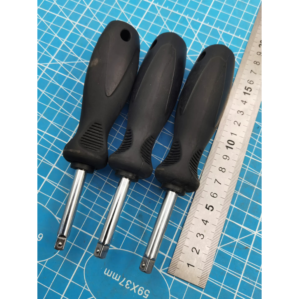 ด้ามขัน (tool handle) ขนาด 1/4 นิ้ว เกรดส่งออก หัวบล็อค 1/4 มีริ้วรอย งานดีสุดๆ
