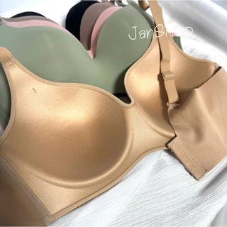 [B24]เสื้อในไร้ขอบ ไร้โครง ฟองบาง คัพC 36-46 (สายถอดไม่ได้)3ตะขอ4ระดับ