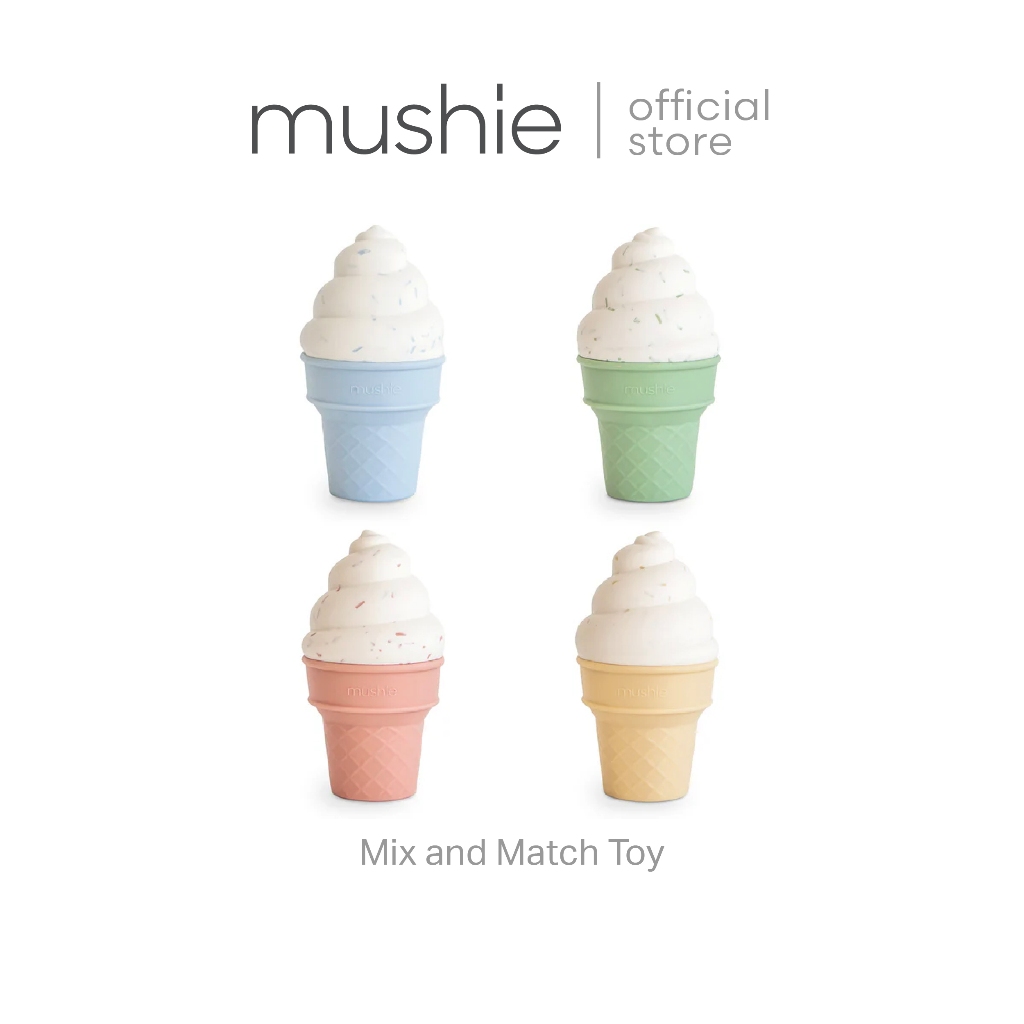 Mushie Mix and Match Ice Cream Toy ของเล่นเสริมพัฒนาการ มิกซ์แอนด์แมทช์ ไอศกรีม