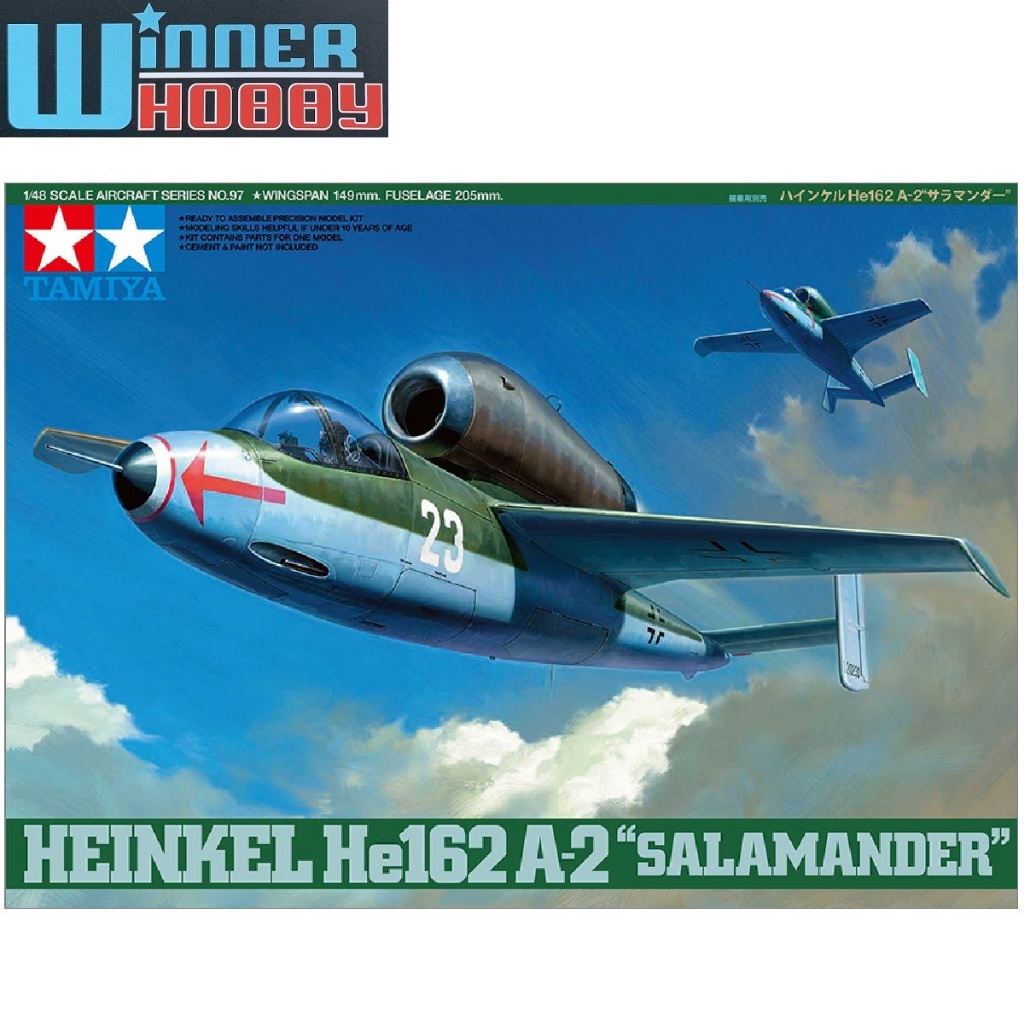 Tamiya 61097 Heinkel He162 A-2 Salamander 1/48