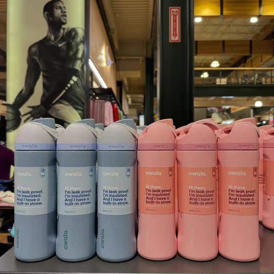 【ของแท้ 💯】แก้วพกพา แก้วเก็บความเย็น Owala FreeSip 24 oz กระติกน้ําร้อนขวดน้ําสแตนเลสจัดส่งที่รวดเร็ว - รูปที่ 6