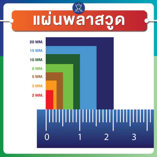 แผ่นพลาสวูด (PLASTWOOD) ขนาด A3, A4, 40 x 60 cm หนา 2-20 mm กันปลวก กันน้ำ ไม่ลามไฟ มาตราฐานโรงงาน