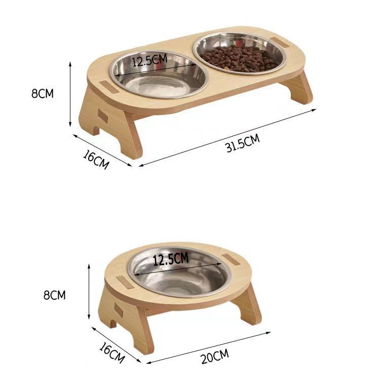 😻 ชามอาหารสัตว์ ชามสแตนเลส ปรับความสูงได้ ทนทาน ชามอาหารแมว พร้อมส่ง รวมชามแล้ว แบบใหม่ ครับ ชามเเมว มีเเมวกวัก - รูปที่ 7