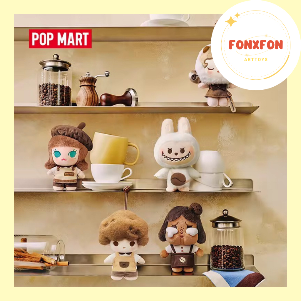 พร้อมส่ง เช็คการ์ด โค้ดลด30% POP BEAN Coffee Factory Series-Plush Pendant 💛พวงกุญแจPOPMART💛