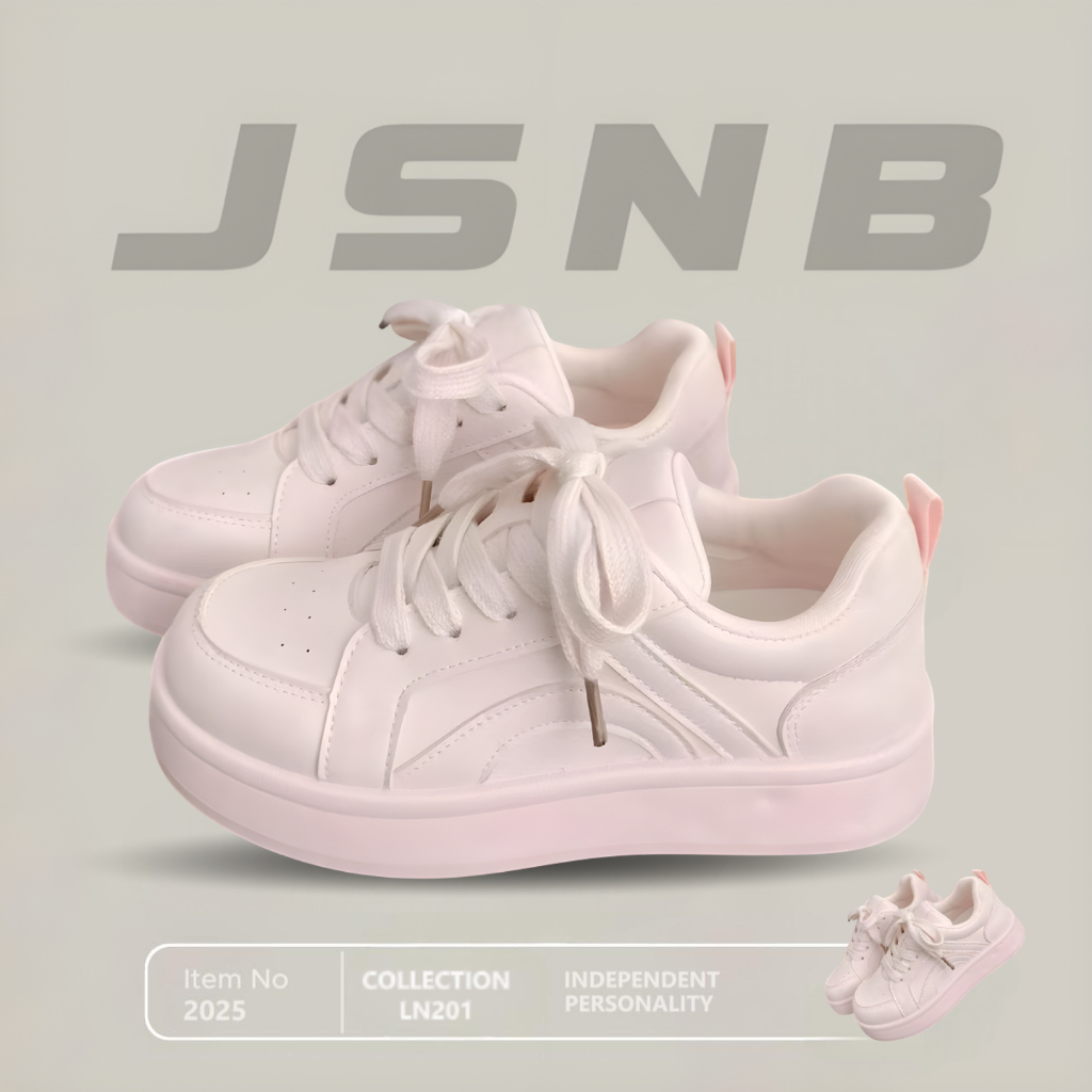 JSNB ส่งฟรี รองเท้าผ้าใบผู้หญิง พร้อมส่ง รองเท้าผ้าใบลำลอง พื้นหนานุ่ม น้ำหนักเบา ผ้าใบแฟชั่น ใส่เที
