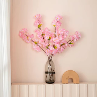 🌸ช่อดอกซากุระปลอม DIY สําหรับตกแต่ง สําหรับตกแต่งบ้าน และสวนดอกซากุระประดิษฐ์ สําหรับตกแต่งบ้าน ขนาด 65 ซม.คุณภาพสูง